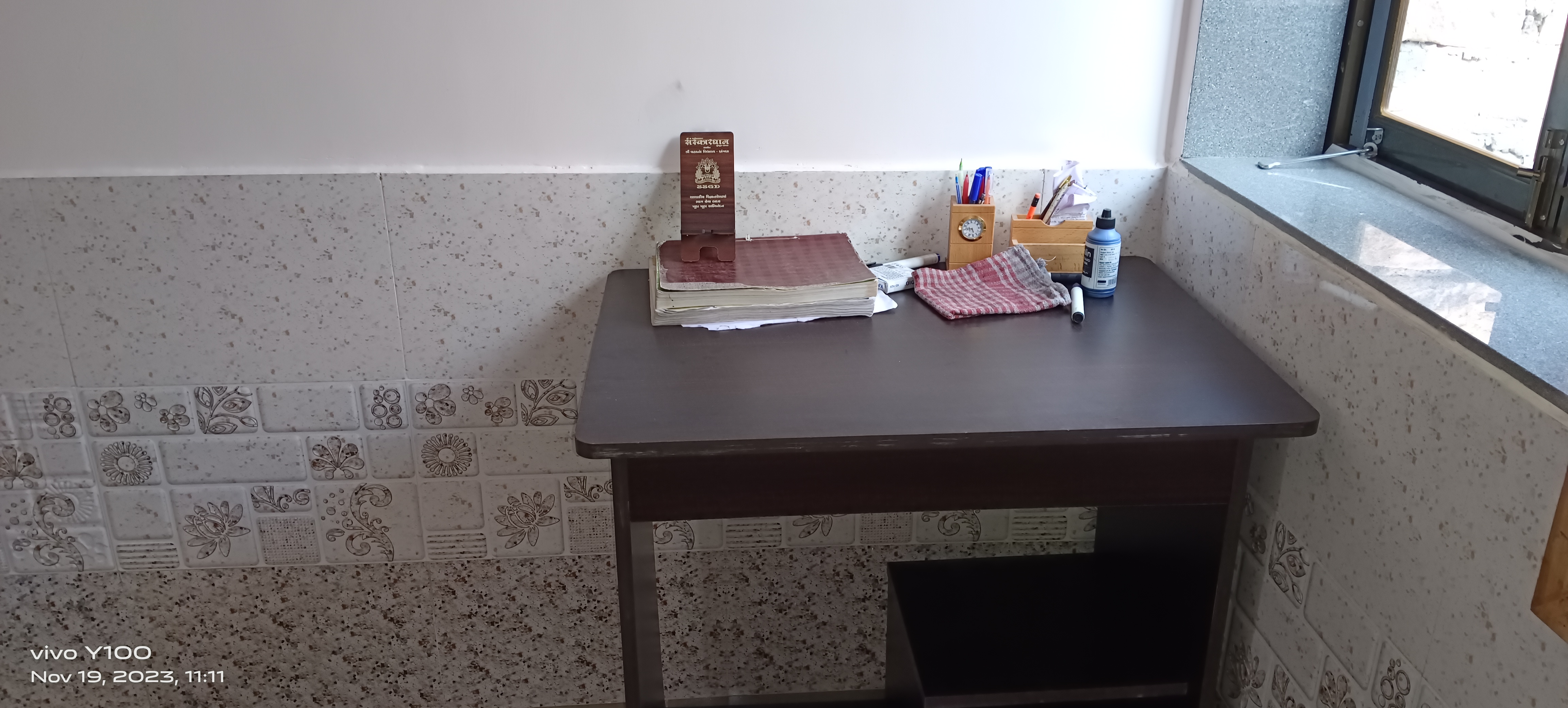 Clean and organized classroom space